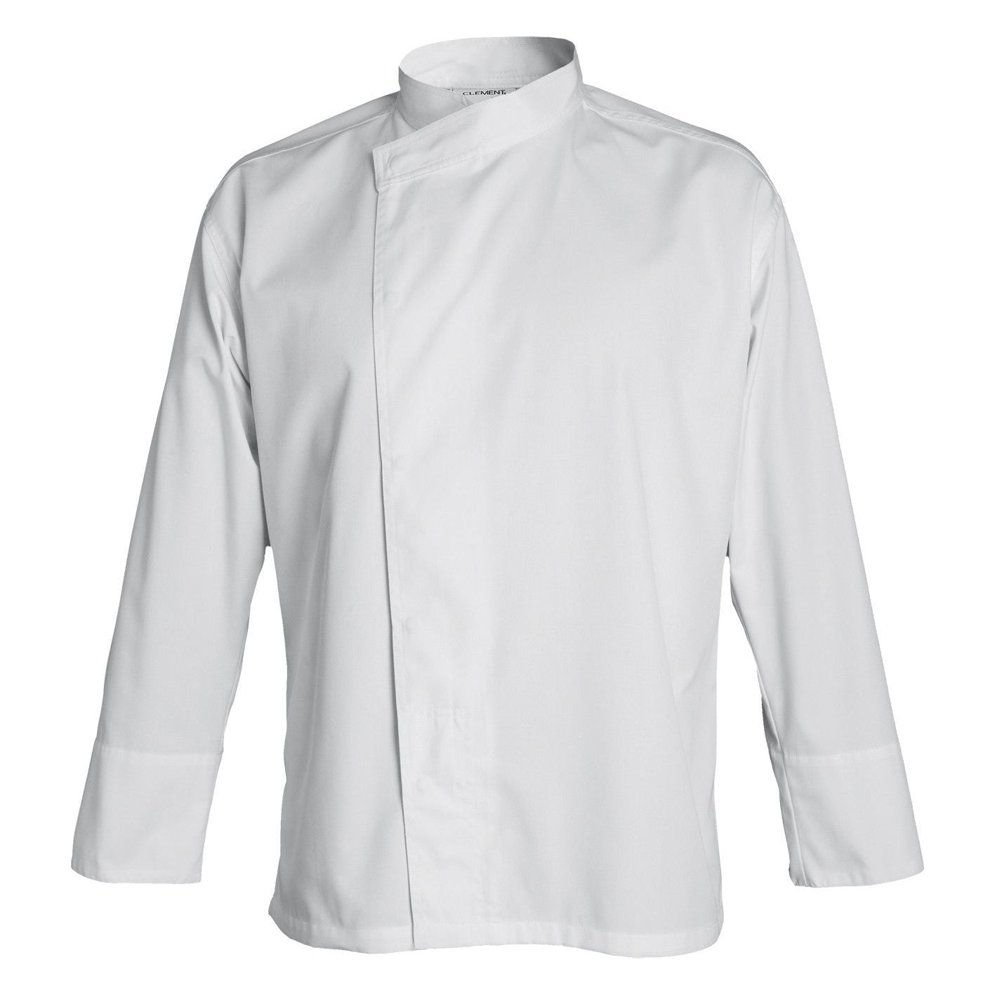Veste de cuisine Madison Blanc Longues T0 - UE S-42/44 - US 34/35 - Clement Design - Veste cuisine homme - MADISON BLANC ML T0 - La Guilde Culinaire