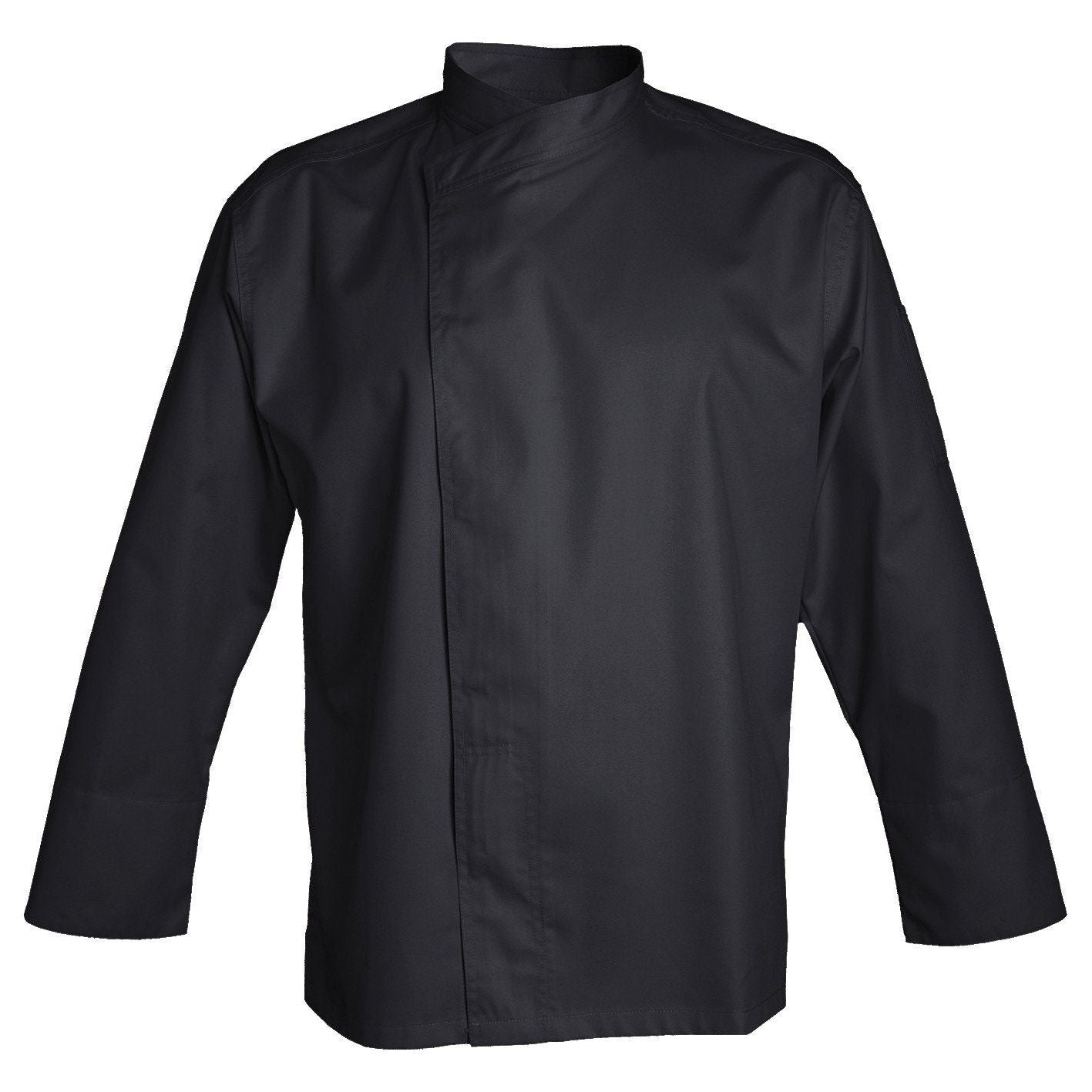 Veste de cuisine Murano Noir Longues T0 - UE S-42/44 - US 34/35 - Clement Design - Veste cuisine homme - MURANO NOIR ML T0 - La Guilde Culinaire