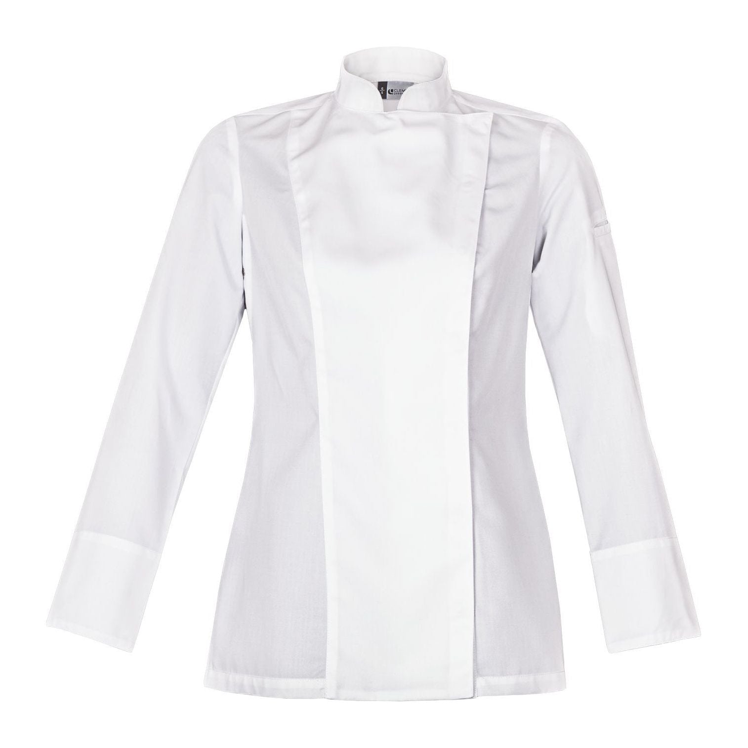 Veste de cuisine Osmose Blanc Longues T0 - UE S-36/38 - US 30/31 - Clement Design - Veste cuisine femme - OSMOSE BLANC ML T0 - La Guilde Culinaire