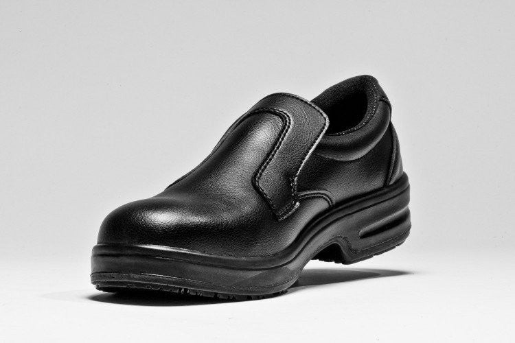 Chaussure de cuisine Mixte Premium - EMRTM Noir T35 / Femme US 4.5  - Clement Design - Chaussures cuisine école - PREMIUM-1 - La Guilde Culinaire