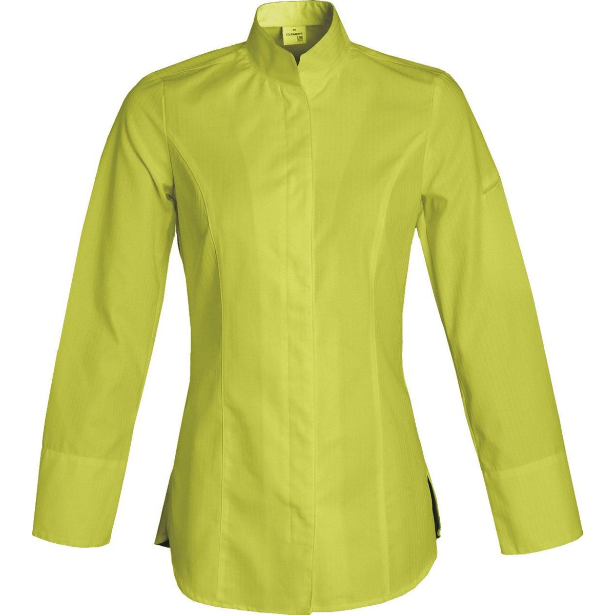 Veste de cuisine Valencia * Pistache Longues T2 - UE L-42/44 - US 34/37 - Clement Design - Veste cuisine femme - VALENCIA PISTACHE ML T2 DIS - La Guilde Culinaire