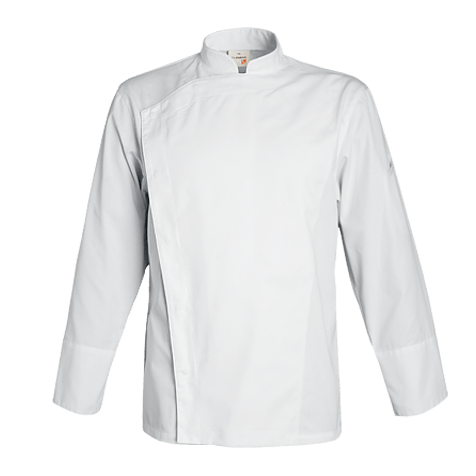 Veste de cuisine Absolute Blanc Longues T0 - UE S-42/44 - US 34/35 - Clement Design - Veste cuisine homme - ABSOLUTE BLANC ML T0 - La Guilde Culinaire