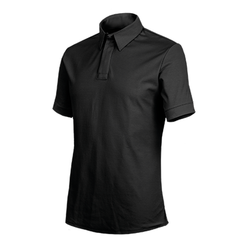 Polo de cuisine OXO Courtes Noir T1 - UE M-46/48 - US 36/38 - Clement Design - Polo pour homme - OXO NOIR MC TM - La Guilde Culinaire