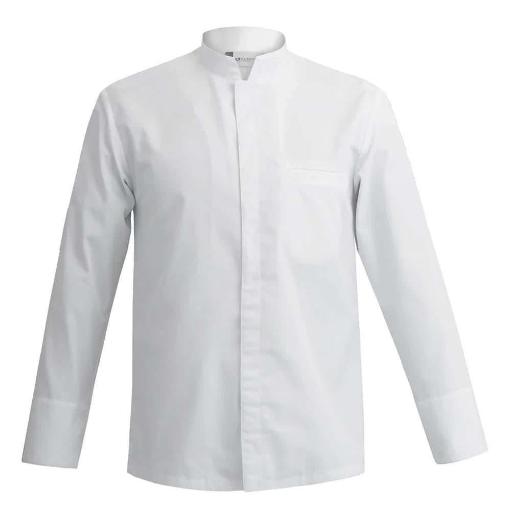 Veste de cuisine Mantova Blanc Longues T0 - UE S-42/44 - US 34/35 - Clement Design - Veste cuisine homme - MANTOVA BLANC ML T0 - La Guilde Culinaire