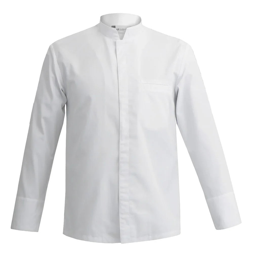 Veste de cuisine Mantova Blanc Longues T0 - UE S-42/44 - US 34/35 - Clement Design - Veste cuisine homme - MANTOVA BLANC ML T0 - La Guilde Culinaire