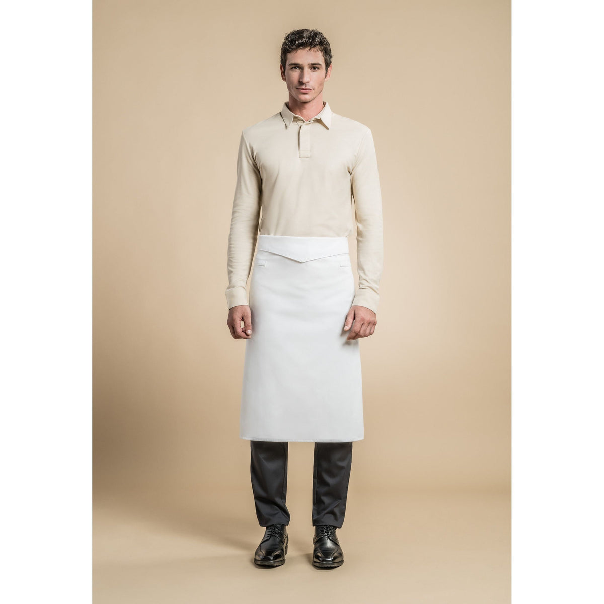 Tablier de cuisine Massala * Blanc T1 - Clement Design - Tablier cuisine - MASSALA BLANC T1 - La Guilde Culinaire