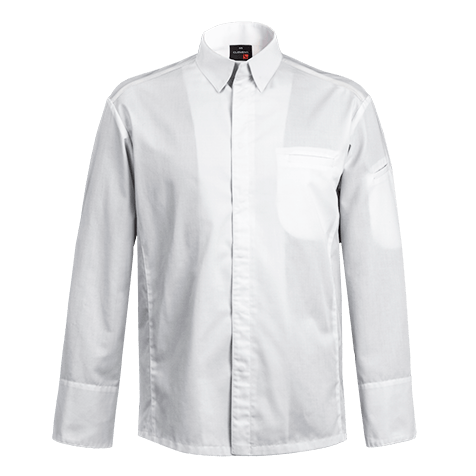 Veste de cuisine Yamata * Blanc Longues T00 - UE XS-40/42 - US 31/33 - Clement Design - Veste cuisine homme - YAMATA BLANC ML T00 - La Guilde Culinaire