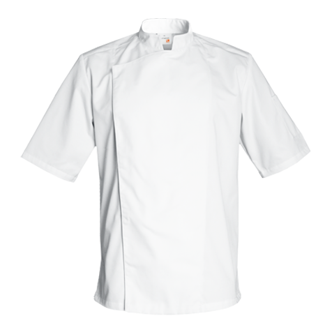 Veste de cuisine Firenze Blanc Courtes T0 - UE S-42/44 - US 34/35 - Clement Design - Veste cuisine homme - FIRENZE-BLANC MC T0 - La Guilde Culinaire