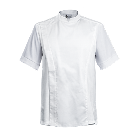 Veste de cuisine C-ONE Blanc Courtes T00 - UE XS-40/42 - US 31/33 - Clement Design - Veste cuisine homme - CONE BLANC MC T00 - La Guilde Culinaire