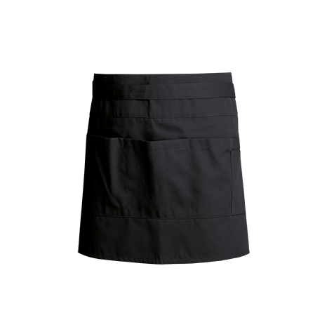 Tablier de service Wasabi Noir - Clement Design - Tablier service - WASABI NOIR TU - La Guilde Culinaire