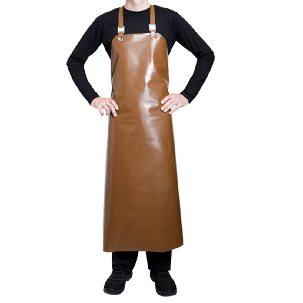 Tablier de cuisine Safran Marron - Clement Design - Tablier cuisine - SAFRAN MARRON TU - La Guilde Culinaire