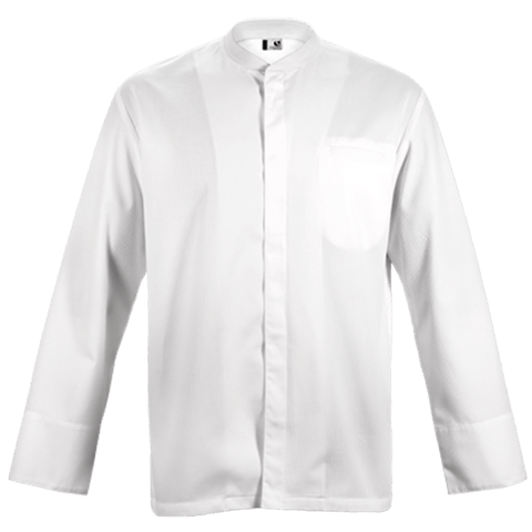 Veste de cuisine Time Blanc Longues T00 - UE XS-40/42 - US 31/33 - Clement Design - Veste cuisine homme - TIME BLANC ML T00 - La Guilde Culinaire