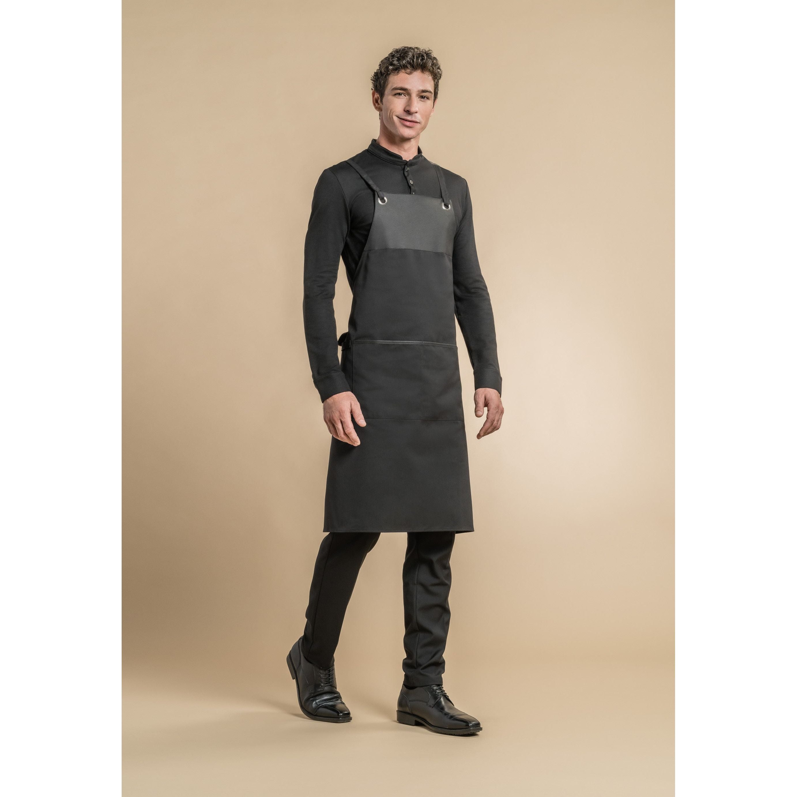 Tablier de cuisine TABASCO Noir - Clement Design - Tablier cuisine - - La Guilde Culinaire